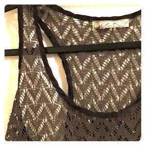Chloe K Nordstrom’s top layer lace mesh tank